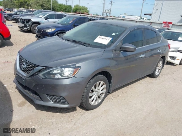 2019 Nissan Sentra S with VIN 3N1AB7AP5KY377048, listed as a IAAI auction lot 42066141 with 158,989 mi miles. Bid and sale history available at carsss.com. Image 2.