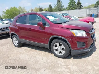 2016 Chevrolet Trax LT z VIN 3GNCJLSB9GL152213, wystawiony jako IAAI lot #42264657 z przebiegiem 126 710 mil mil oraz . Historia ofert i sprzedaży dostępna na DreamBid. Obrazek 1.