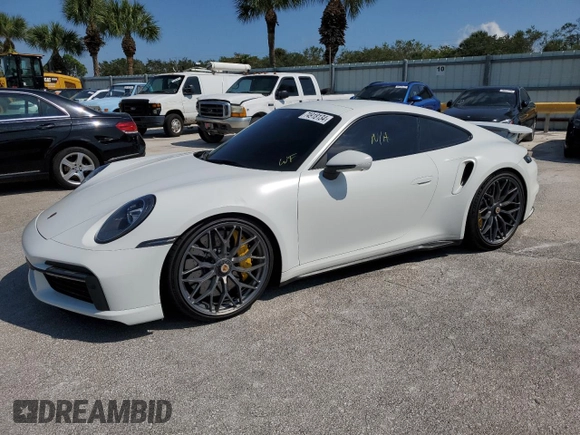2021 Porsche 911 Turbo S with VIN WP0AD2A97MS257233, listed as a Copart auction lot 74918134 with Not Provided miles and Non Repairable. Bid and sale history available at DreamBid. Image 1.