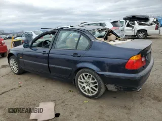 2001 BMW 3 Series 325i with VIN WBAAV33411EE25544, listed as a Copart auction lot 46291345 with 0 mi miles and Salvage Title. Bid and sale history available at carsss.com. Image 2.