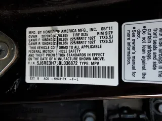 2011 Honda CR-V EX-L with VIN 5J6RE3H75BL036872, listed as a Copart auction lot 46544685 with 180,879 mi miles and Salvage Title. Bid and sale history available at carsss.com. Image 14.