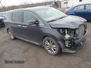 2016 Kia Sedona SX-L with VIN KNDME5C13G6112674, listed as a IAAI auction lot 41711275 with 154,337 mi miles and . Bid and sale history available at carsss.com. Image 1.