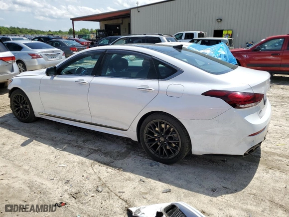 2018 Genesis G80 3.3T Sport with VIN KMHGN4JB7JU239543, listed as a Copart auction lot 53734564 with 67,966 mi miles and Salvage Title. Bid and sale history available at carsss.com. Image 2.
