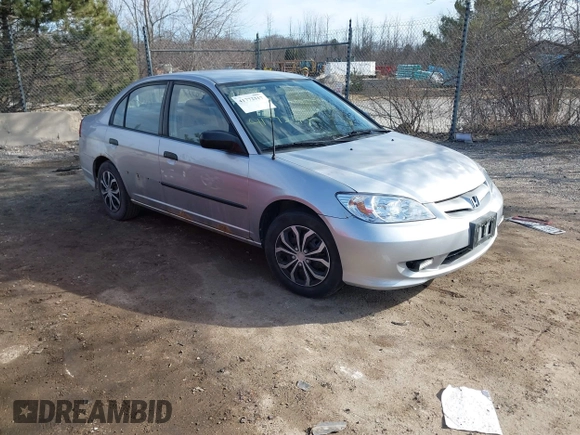 2004 Honda Civic VP with VIN 1HGES16314L009318, listed as a IAAI auction lot 41772317 with 190,822 mi miles. Bid and sale history available at carsss.com. Image 1.