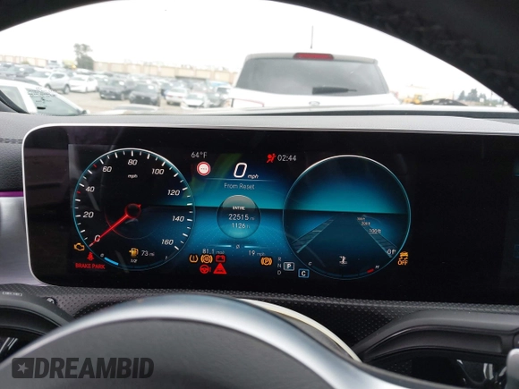 2019 Mercedes-Benz A 220 with VIN WDD3G4EB2KW003031, listed as a IAAI auction lot 41509460 with 22,515 mi miles and . Bid and sale history available at DreamBid. Image 7.