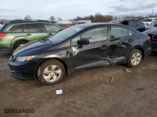 2015 Honda Civic Sedan LX with VIN 19XFB2F59FE259055, listed as a Copart auction lot 44831404 with 118,292 mi miles and Salvage Title. Bid and sale history available at carsss.com. Image 1.