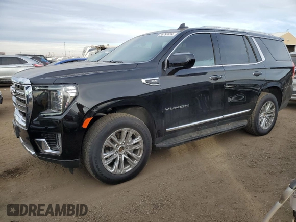 2024 GMC Yukon SLT with VIN 1GKS2BKD7RR231280, listed as a Copart auction lot 86799994 with 5,476 mi miles and Salvage Title. Bid and sale history available at carsss.com. Image 1.