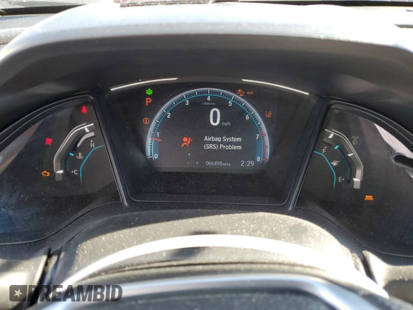 2019 Honda Civic LX with VIN 2HGFC2F69KH545378, listed as a Copart auction lot 47031865 with 66,498 mi miles and Salvage Title. Bid and sale history available at DreamBid. Image 9.