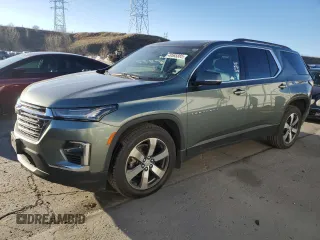 2023 Chevrolet Traverse LT Leather with VIN 1GNEVHKW8PJ190861, listed as a Copart auction lot 49585885 with 53,488 mi miles and Salvage Title. Bid and sale history available at carsss.com. Image 1.