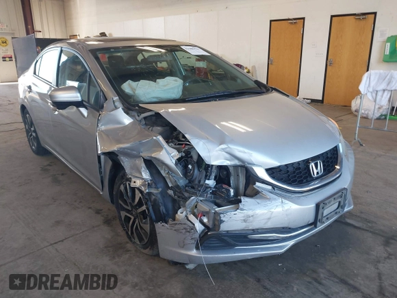 2015 Honda Civic EX with VIN 2HGFB2F83FH512919, listed as a IAAI auction lot 41986506 with 128,507 mi miles and . Bid and sale history available at DreamBid. Image 1.