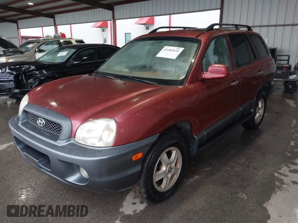 2004 Hyundai Santa Fe GLS with VIN KM8SC13E04U675340, listed as a IAAI auction lot 42181034 with 185,089 mi miles and . Bid and sale history available at DreamBid. Image 2.