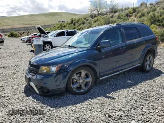 2015 Dodge Journey Crossroad with VIN 3C4PDDGG8FT607398, listed as a Copart auction lot 55884415 with 128,846 mi miles and Salvage title. Bid and sale history available at DreamBid. Image 1.