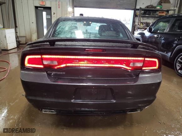 2014 Dodge Charger SE with VIN 2C3CDXBG9EH145565, listed as a Copart auction lot 47486455 with 107,274 mi miles and Salvage Title. Bid and sale history available at carsss.com. Image 6.