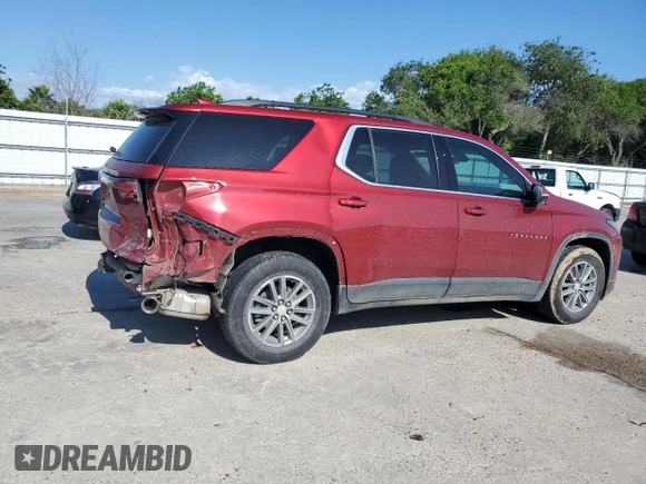 2022 Chevrolet Traverse LT Cloth with VIN 1GNERGKW7NJ145521, listed as a Copart auction lot 56383565 with 37,888 mi miles and Salvage title. Bid and sale history available at DreamBid. Image 3.