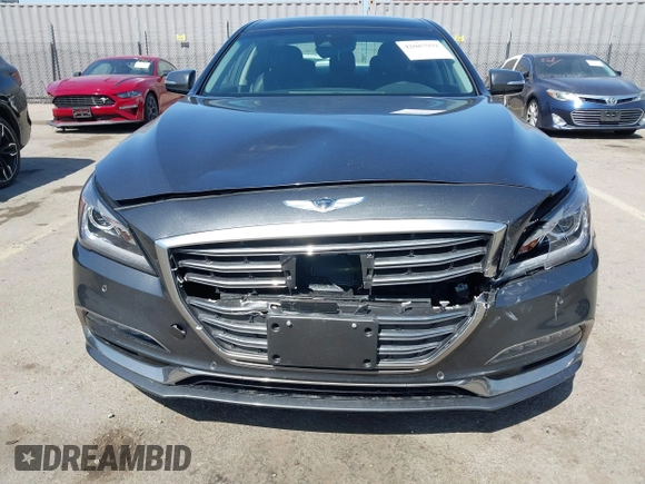 2018 Genesis G80 3.8L with VIN KMHGN4JEXJU266505, listed as a IAAI auction lot 42087994 with 58,251 mi miles and . Bid and sale history available at DreamBid. Image 6.