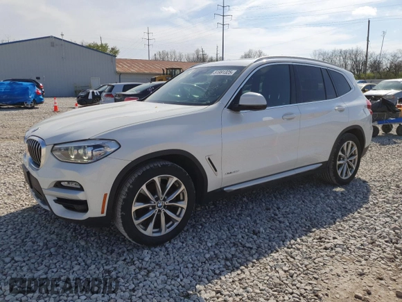 2018 BMW X3 xDrive30i with VIN 5UXTR9C52JLD60435, listed as a Copart auction lot 51991325 with 93,427 mi miles and Clean Title. Bid and sale history available at DreamBid. Image 1.