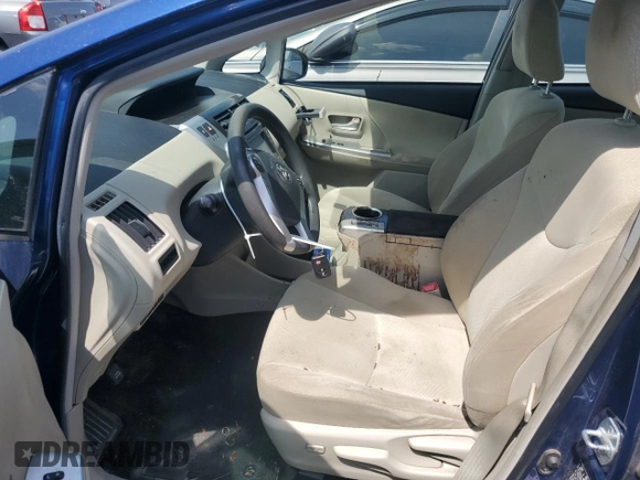 2012 Toyota Prius Two with VIN JTDZN3EU6C3130213, listed as a Copart auction lot 53680895 with Not Provided miles and Salvage Title. Bid and sale history available at DreamBid. Image 7.