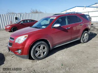 2015 Chevrolet Equinox LTZ with VIN 2GNFLHE31F6383103, listed as a Copart auction lot 49122905 with 122,564 mi miles and Salvage Title. Bid and sale history available at carsss.com. Image 1.
