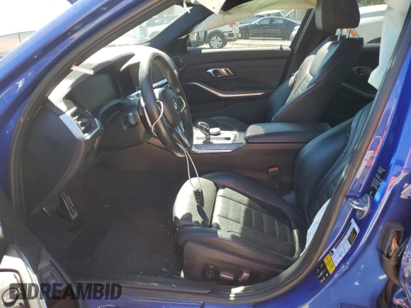 2020 BMW 3 Series M340i xDrive with VIN WBA5U9C09LA380266, listed as a Copart auction lot 75068154 with 66,035 mi miles and Salvage Title. Bid and sale history available at DreamBid. Image 7.