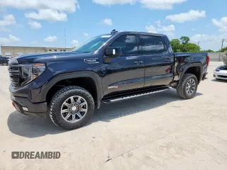2024 GMC Sierra 1500 AT4 with VIN 1GTUUEELXRZ352467, listed as a Copart auction lot 62082535 with 12,945 mi miles and Salvage title. Bid and sale history available at DreamBid. Image 1.