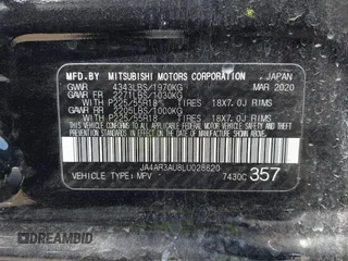 2020 Mitsubishi Outlander Sport ES 2.0 with VIN JA4AR3AU8LU028620, listed as a IAAI auction lot 42176148 with 84,100 mi miles. Bid and sale history available at carsss.com. Image 9.
