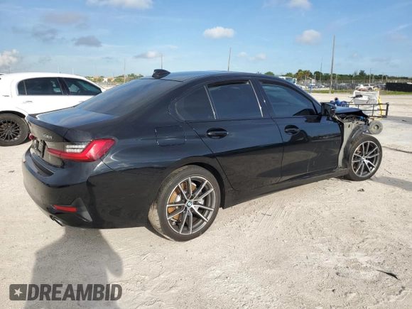 2019 BMW 3 Series 330i with VIN 3MW5R1J58K8A03925, listed as a Copart auction lot 73249094 with 85,303 mi miles and Non Repairable. Bid and sale history available at carsss.com. Image 3.