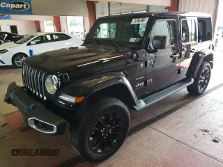 2023 Jeep Wrangler Sahara with VIN 1C4JJXP65PW627241, listed as a Copart auction lot 62873313 with 9,219 mi miles and Clean Title. Bid and sale history available at DreamBid. Image 1.
