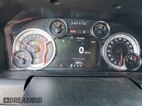 2021 Ram 1500 Warlock with VIN 1C6RR7GG1MS537311, listed as a Copart auction lot 53086835 with 56,384 mi miles and Salvage title. Bid and sale history available at DreamBid. Image 9.