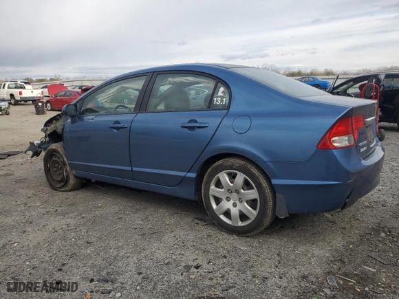 2010 Honda Civic Sdn LX with VIN 2HGFA1F59AH550523, listed as a Copart auction lot 87401754 with 79,046 mi miles and Salvage Title. Bid and sale history available at carsss.com. Image 2.