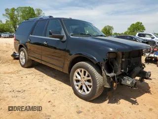 2017 Ford Expedition EL Limited with VIN 1FMJK2AT0HEA07334, listed as a Copart auction lot 52321055 with 226,820 mi miles and Salvage Title. Bid and sale history available at carsss.com. Image 4.