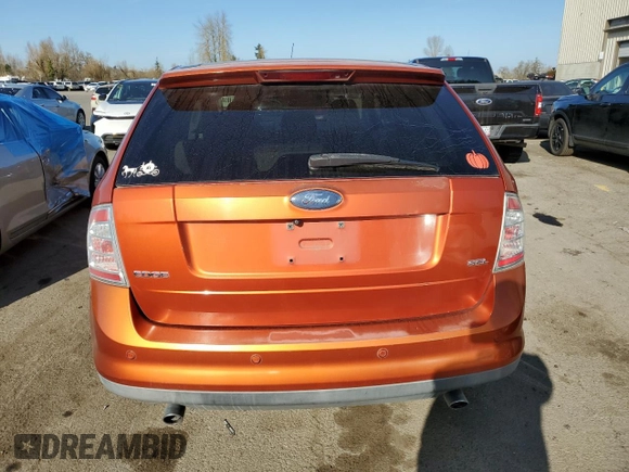 2007 Ford Edge SEL PLUS with VIN 2FMDK39C27BA65320, listed as a Copart auction lot 47980545 with 171,324 mi miles and Salvage Title. Bid and sale history available at carsss.com. Image 6.