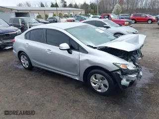 2013 Honda Civic Sdn LX with VIN 2HGFB2F53DH568751, listed as a IAAI auction lot 41886647 with 149,553 mi miles. Bid and sale history available at carsss.com. Image 1.
