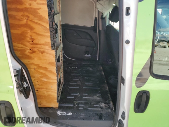 2021 Ram ProMaster City Cargo Tradesman SLT with VIN ZFBHRFBB9M6U48933, listed as a Copart auction lot 43984095 with 84,198 mi miles and Non Repairable. Bid and sale history available at DreamBid. Image 11.