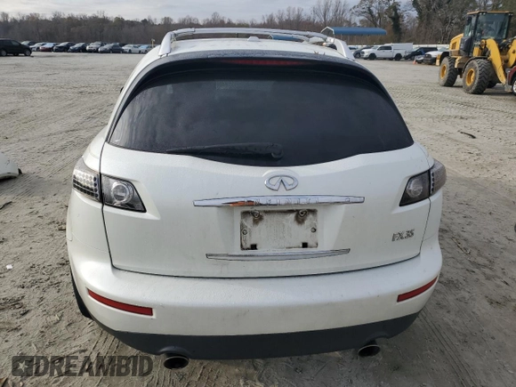 2008 Infiniti FX z VIN JNRAS08U18X100309, wystawiony jako Copart lot #82157174 z przebiegiem 165 983 mil mil oraz Szkoda całkowita • Salvage title. Historia ofert i sprzedaży dostępna na DreamBid. Obrazek 6.