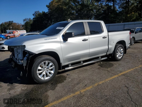 2020 Chevrolet Silverado 1500 Custom with VIN 1GCPWBEF8LZ374877, listed as a Copart auction lot 84509944 with 109,835 mi miles and Salvage Title. Bid and sale history available at carsss.com. Image 1.