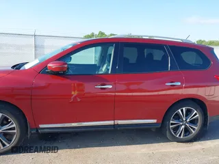 2017 Nissan Pathfinder Platinum with VIN 5N1DR2MM8HC604899, listed as a IAAI auction lot 42201810 with 48,215 mi miles and . Bid and sale history available at DreamBid. Image 14.