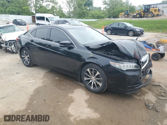 2015 Acura TLX with VIN 19UUB1F33FA024462, listed as a Copart auction lot 60557835 with 173,738 mi miles and Salvage title. Bid and sale history available at DreamBid. Image 4.