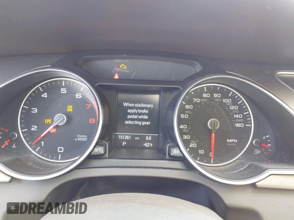 2013 Audi A5 Premium Plus z VIN WAULFAFR0DA029857, wystawiony jako IAAI lot #41300565 z przebiegiem 151 261 mil mil oraz . Historia ofert i sprzedaży dostępna na DreamBid. Obrazek 7.