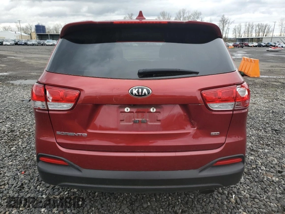 2018 Kia Sorento LX with VIN 5XYPG4A38JG376998, listed as a Copart auction lot 48482735 with 90,512 mi miles and Salvage Title. Bid and sale history available at carsss.com. Image 6.
