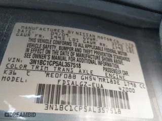 2010 Nissan Versa 1.8 SL with VIN 3N1BC1CP5AL357518, listed as a IAAI auction lot 42090152 with 149,821 mi miles. Bid and sale history available at carsss.com. Image 9.
