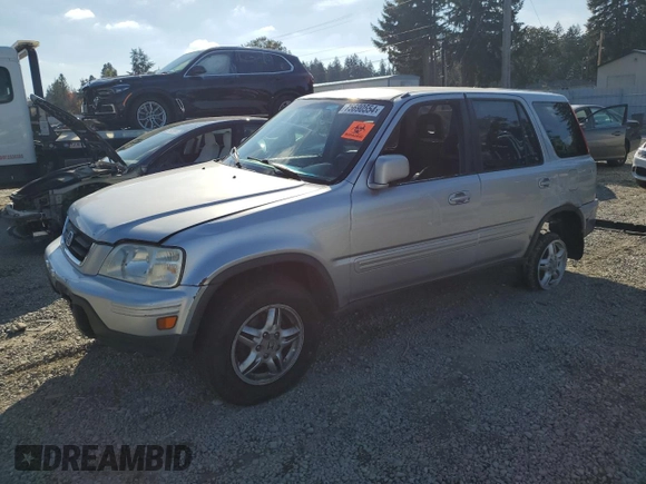 2001 Honda CR-V SE with VIN JHLRD18781C055561, listed as a Copart auction lot 75690554 with 180,295 mi miles and Salvage Title. Bid and sale history available at carsss.com. Image 1.