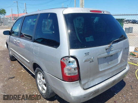2000 Mazda MPV DX with VIN JM3LW28G8Y0125047, listed as a IAAI auction lot 42305890 with 214,647 mi miles and . Bid and sale history available at DreamBid. Image 6.