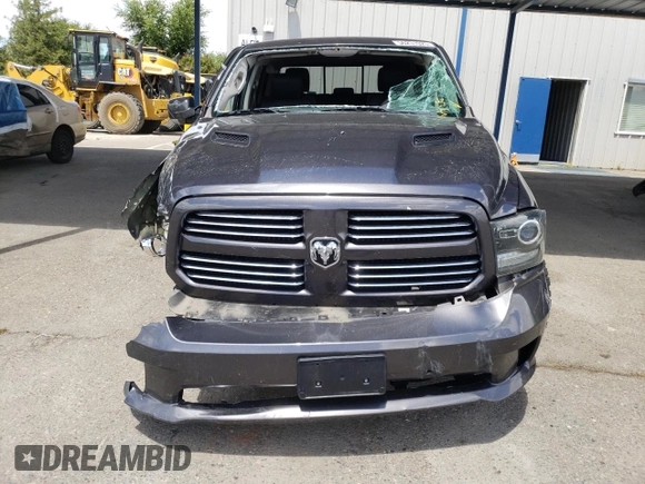 2017 Ram 1500 Sport with VIN 1C6RR6MT1HS637457, listed as a Copart auction lot 56231025 with 62,868 mi miles and Salvage title. Bid and sale history available at DreamBid. Image 5.