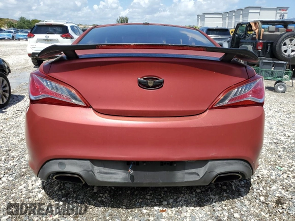 2013 Hyundai Genesis Coupe Track z VIN KMHHU6KJXDU091756, wystawiony jako Copart lot #51409625 z przebiegiem 112 585 mil mil oraz Czysty tytuł • Clean title. Historia ofert i sprzedaży dostępna na DreamBid. Obrazek 6.