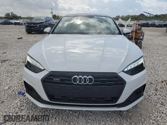 2023 Audi A5 Sportback Premium Plus with VIN WAUCBCF58PA041599, listed as a Copart auction lot 47951465 with 11,982 mi miles and Salvage Title. Bid and sale history available at carsss.com. Image 5.