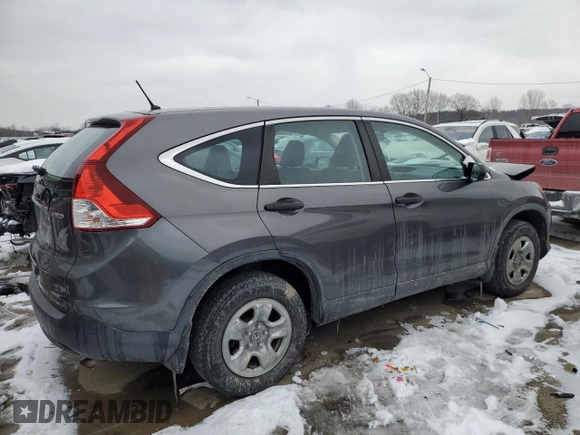 2014 Honda CR-V LX with VIN 2HKRM4H30EH614610, listed as a Copart auction lot 45977815 with 131,192 mi miles and Salvage Title. Bid and sale history available at DreamBid. Image 3.