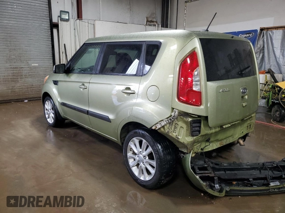 2012 Kia Soul + with VIN KNDJT2A68C7367105, listed as a Copart auction lot 43276985 with 152,107 mi miles and Salvage Title. Bid and sale history available at carsss.com. Image 2.