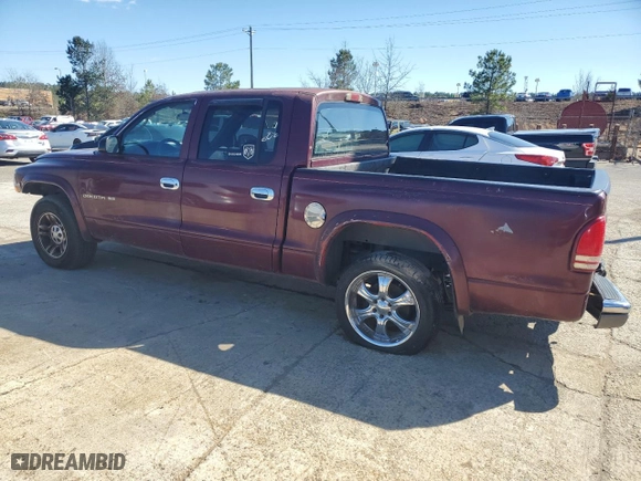 2002 Dodge Dakota SLT with VIN 1B7HL48N02S596767, listed as a Copart auction lot 44758185 with 237,644 mi miles and Clean Title. Bid and sale history available at carsss.com. Image 2.