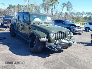 2022 Jeep Gladiator High Altitude with VIN 1C6HJTFG3NL141891, listed as a IAAI auction lot 41738578 with 38,133 mi miles and . Bid and sale history available at DreamBid. Image 1.