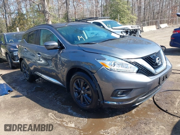 2017 Nissan Murano SL with VIN 5N1AZ2MH2HN154838, listed as a IAAI auction lot 41597159 with 113,869 mi miles and . Bid and sale history available at DreamBid. Image 1.